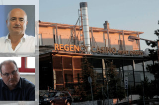 Το καζίνο της Πάρνηθας | Επάνω αριστερά, ο δήμαρχος Ηρακλείου Νίκ. Μπάμπαλος και κάτω ο δήμαρχος Χαλανδρίου Σίμος Ρούσσος